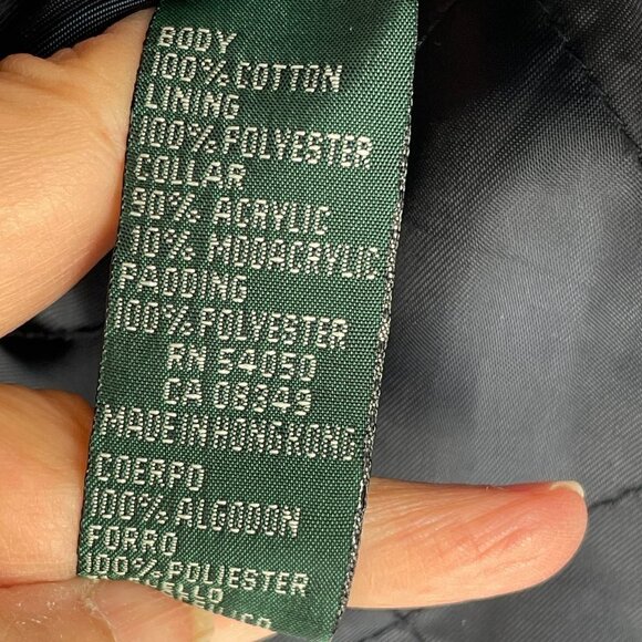 Ralph Lauren Denim Trucker Jacket Removable Faux Fur Collar Quilted Lining Small - Picture 12 of 12